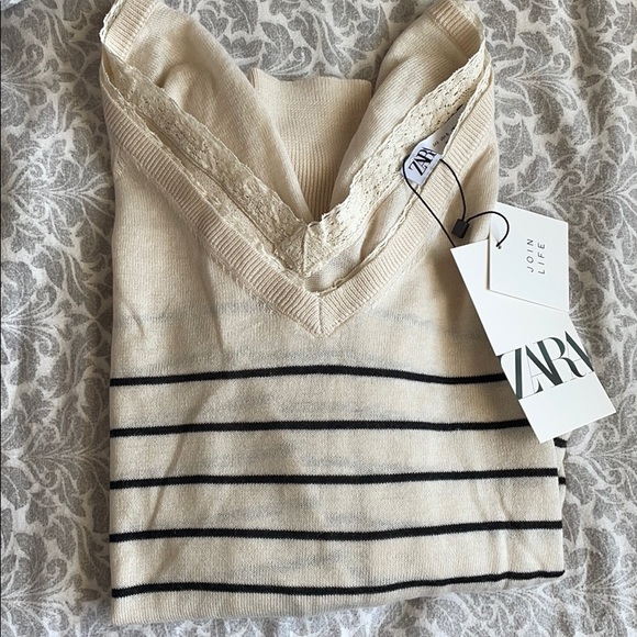 Zara soft striped sweater - Picture 4 of 5